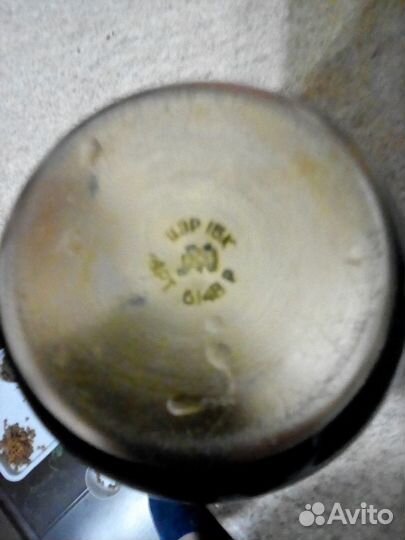 Ваза из СССР, алюминиевая, клеймо зси