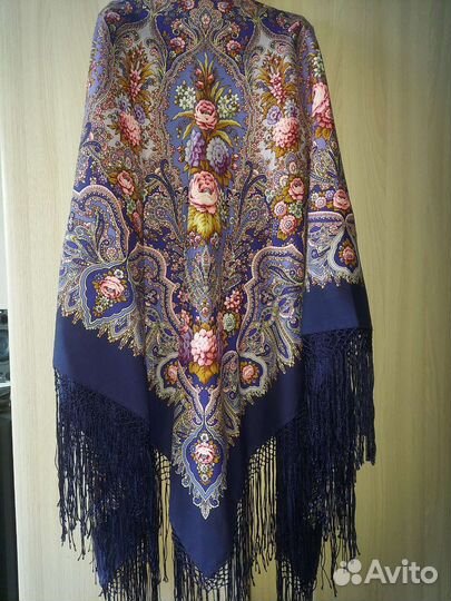 Павловопосадский платок шерсть