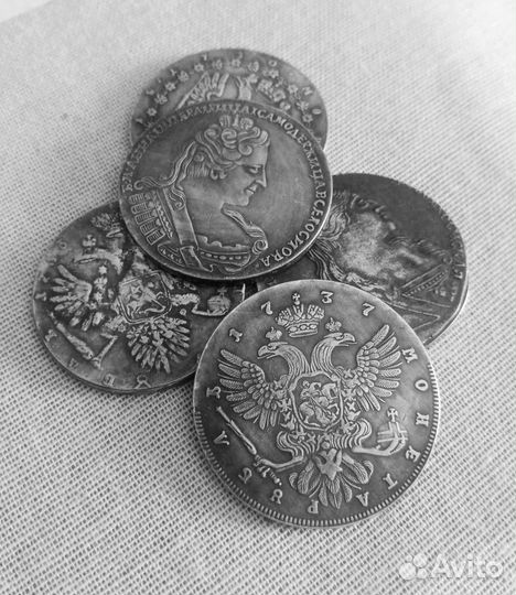 Копии монет под серебро Анна Иоанновна (1730-1740)