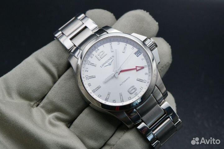 Longines Conquest GMT Automatic Silver Dial L3.687