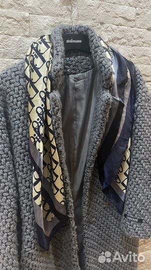 Женское пальто + сумка и платок