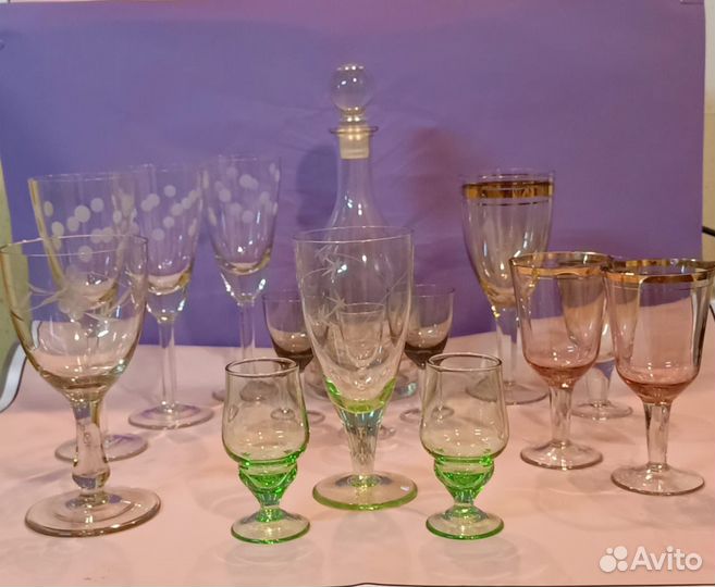 Фужеры. Тонкое стекло. 70-е г СССР