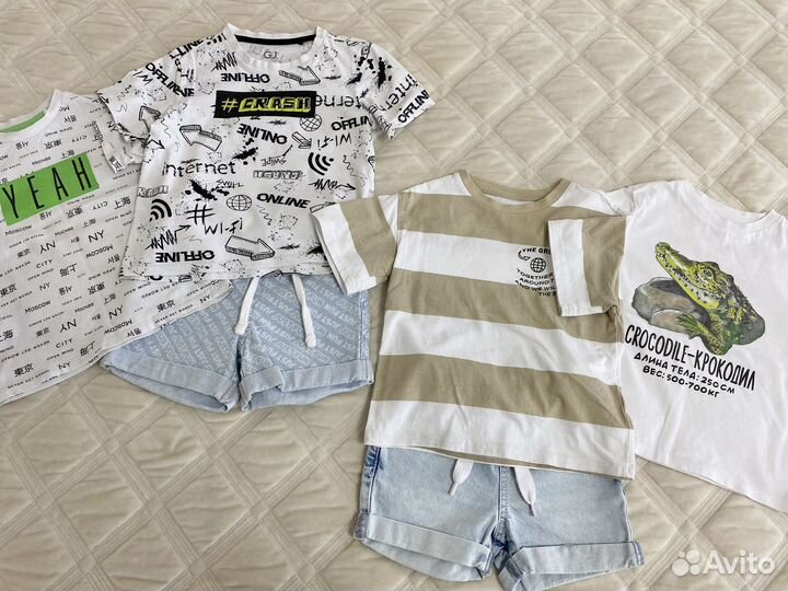 Летние вещи пакетом на мальчика 104