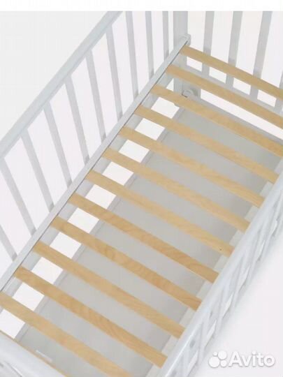 Кроватка топотушки сильвия-7 маятник белый