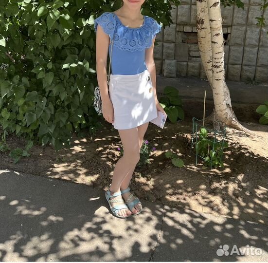 Боди и юбка-шорты на девочку из зары