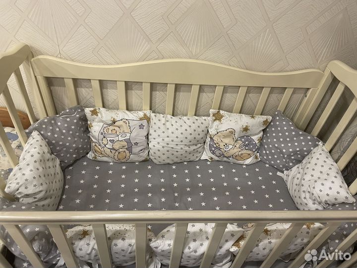 Бортики в детскую кроватку