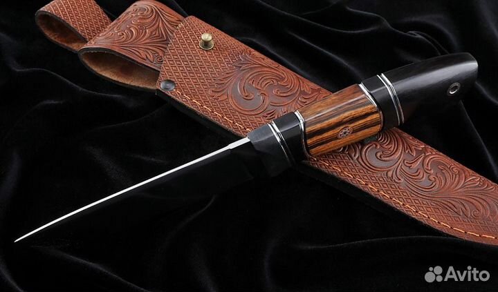 Нож Странник-2 S390 рукоять карбон железное дерево