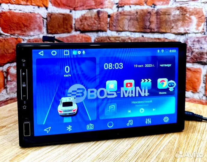 Магнитола Android 7 дюймов bos mini 8701 8702 PRO