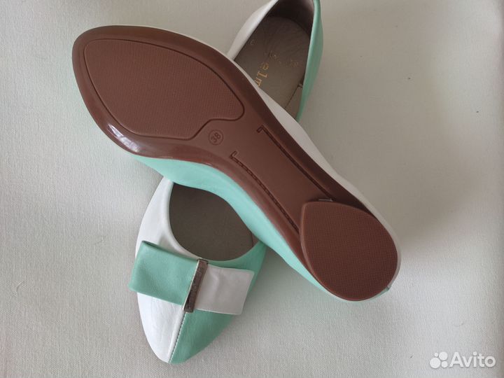 Балетки натуральная кожа 38