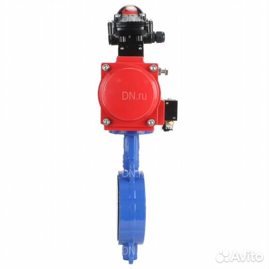 Затвор дисковый поворотный DN.ru WBV3432P-2W-Fb Ду125 Ру16, корпус - углеродистая сталь WCB, диск