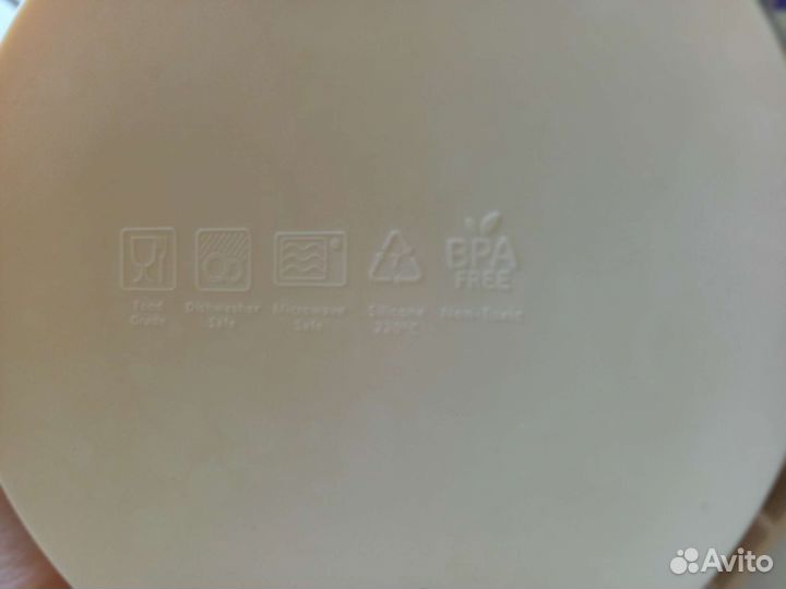 Силиконовая глубокая тарелка