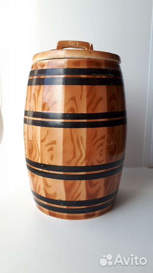 Редкий фаянсовый бочонок СССР 1940-ые гг. фз Буды