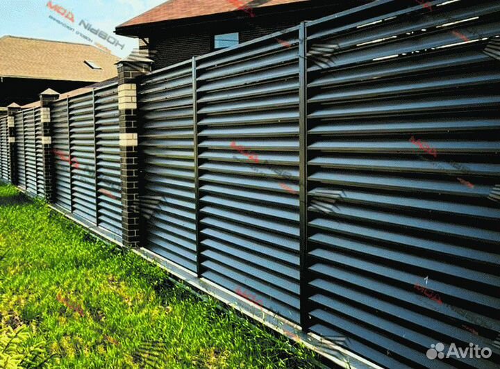 Забор жалюзи еврожалюзи