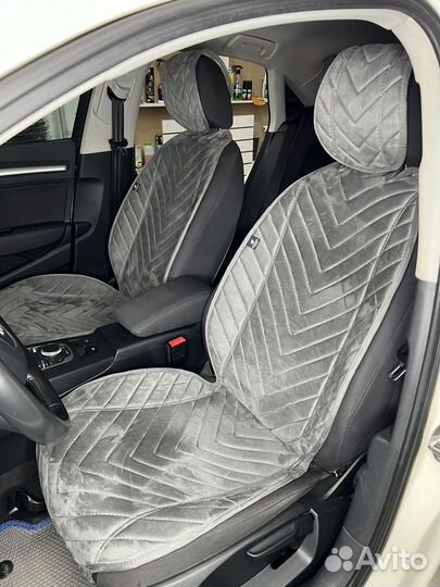 Накидки из Алькантары sport (серые)