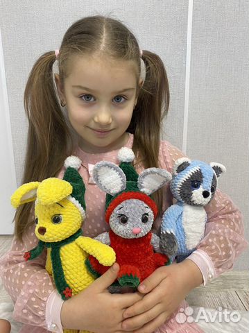 Мягкие игрушки вязанные