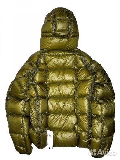 Пуховик cp company dd shell зеленый