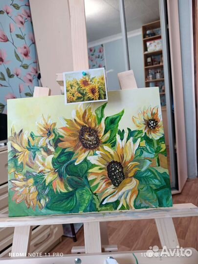 Картина акрилом на холсте