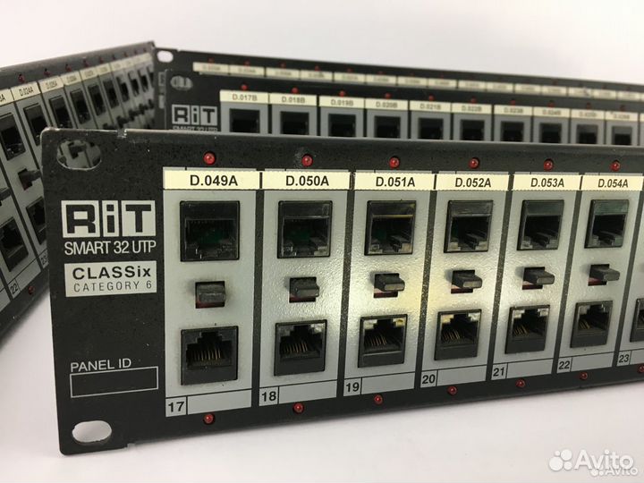 Патч-панель Cat6 32 порт on/off