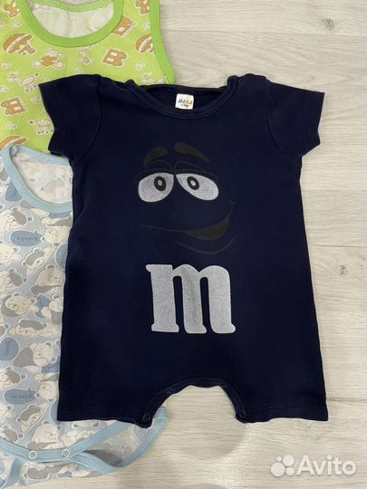 Вещи пакетом 68 размер ползунки, боди, песочник