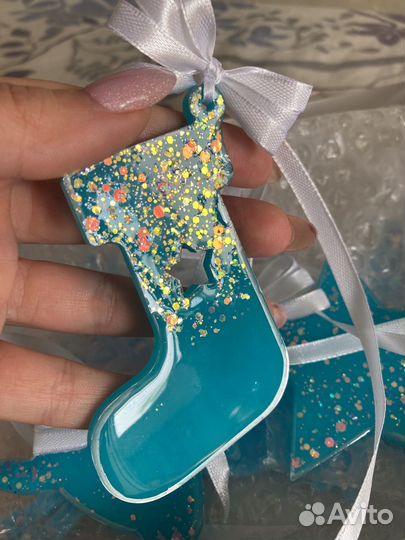 Набор из 4 елочных игрушек