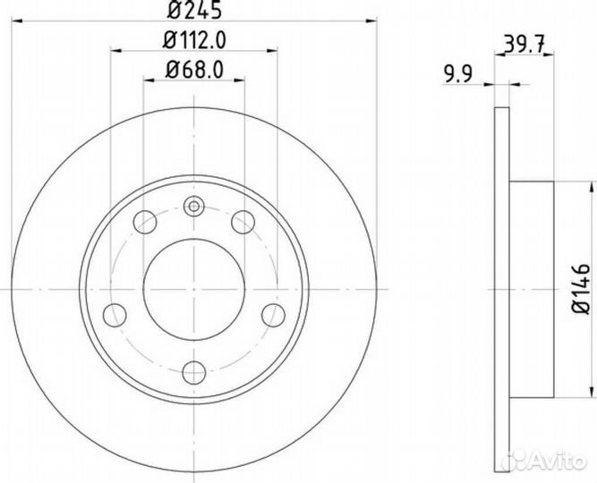 Диск тормозной audi seat 80 A4 exeo S4 3R2 3R5 8C2 8C5 8E2 8E5 8EC 8ED 8H B4 B6 B7 задний правый лев