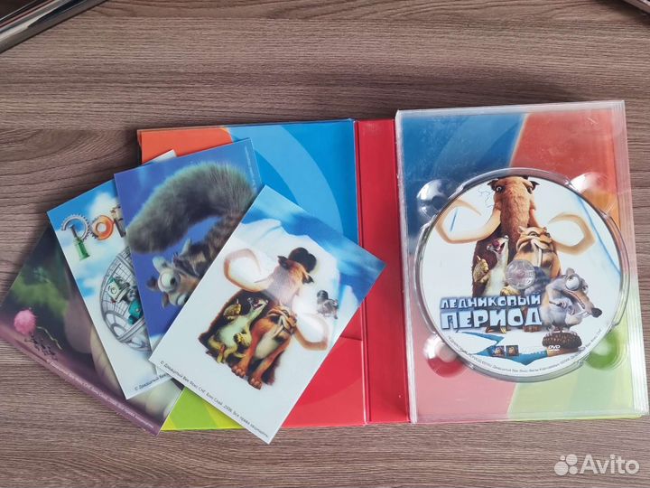 DVD диски мультики 4шт