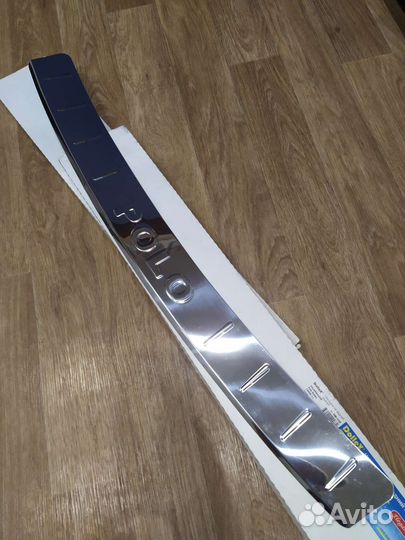 Накладка на задний бампер volkswagen polo седан