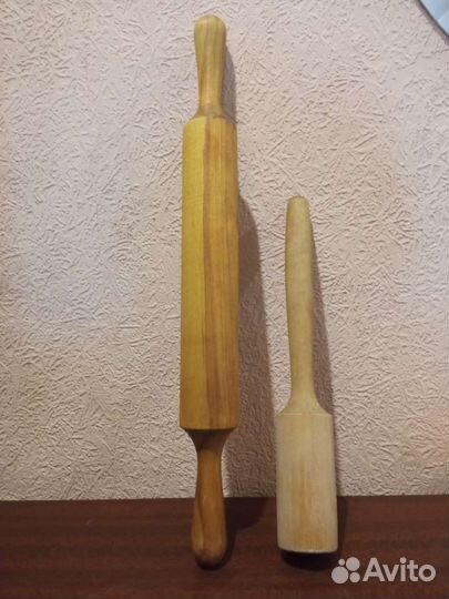 Толкушка, скалка деревянные