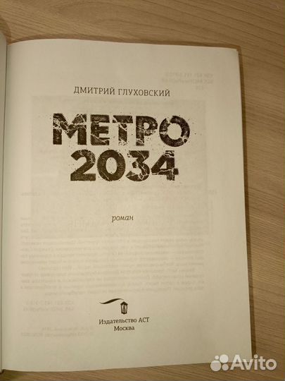 Книга метро 2034