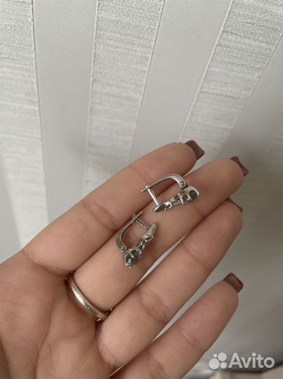 Серьги серебро