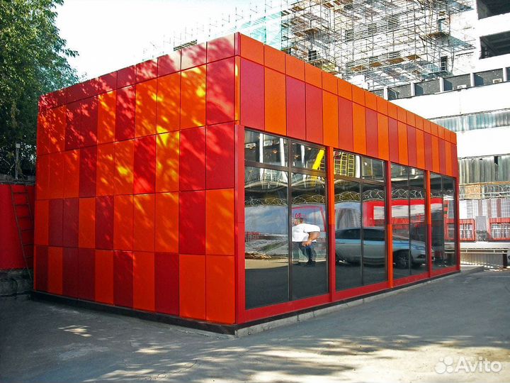 Здания под кафе, мойку, киоск, автосервис