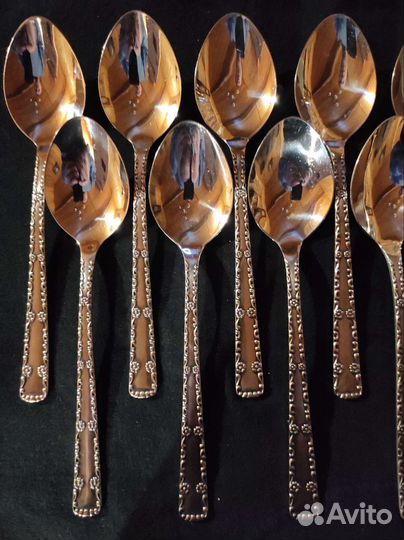Ложки столовые 12шт мельхиор Таллин Нова СССР