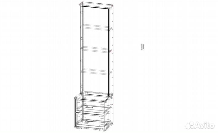 Тумба с зеркалом