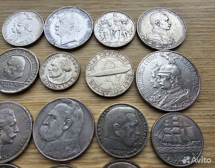 Коллекционные монеты Германии и Польши Серебро