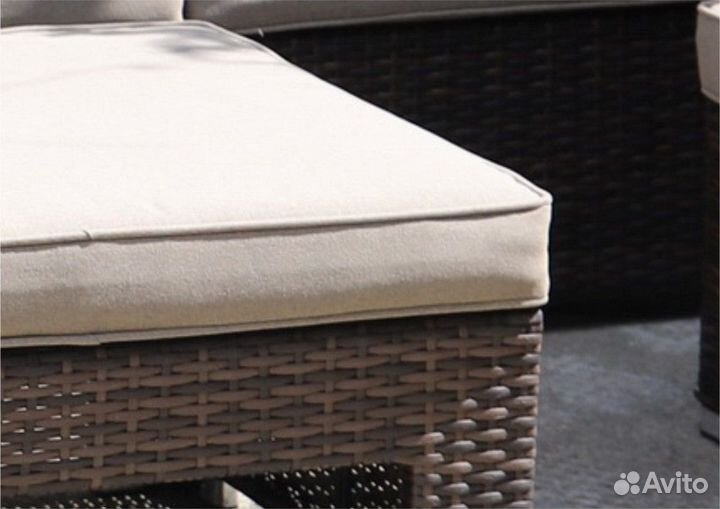 Комплект плетеной мебели диван-трансформер