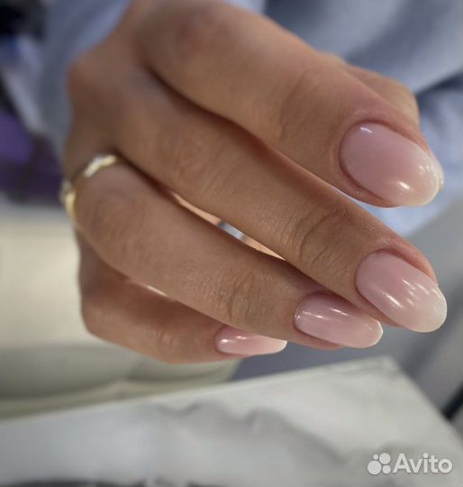 Маникюр гель-лак наращивание