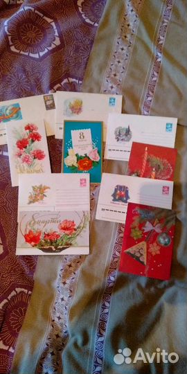 Открытки почтовые -70-80е,Новый год,8 Марта СССР