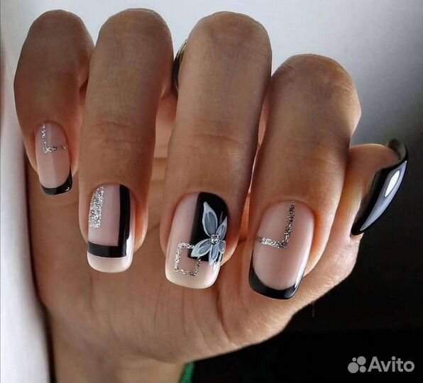 Наращивание ногтей, шеллак