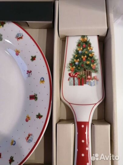 Тарелка для торта с лопаткой