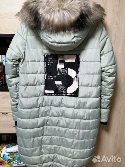 Пальто зимнее для девочки р 158
