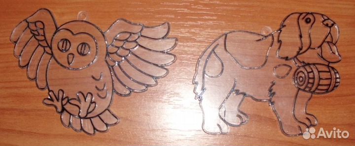 Кошелек детский, витражи, светящаяся палочка