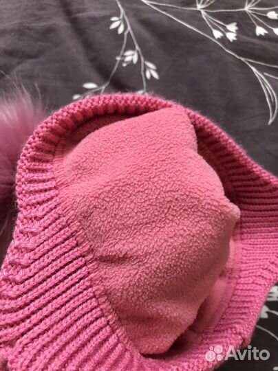 Шапка зимняя для девочки 50 52