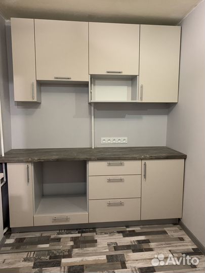 Прямая кухня в хрущёвку ксп:28296