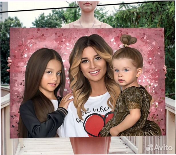 Портрет на холсте (любые размеры)