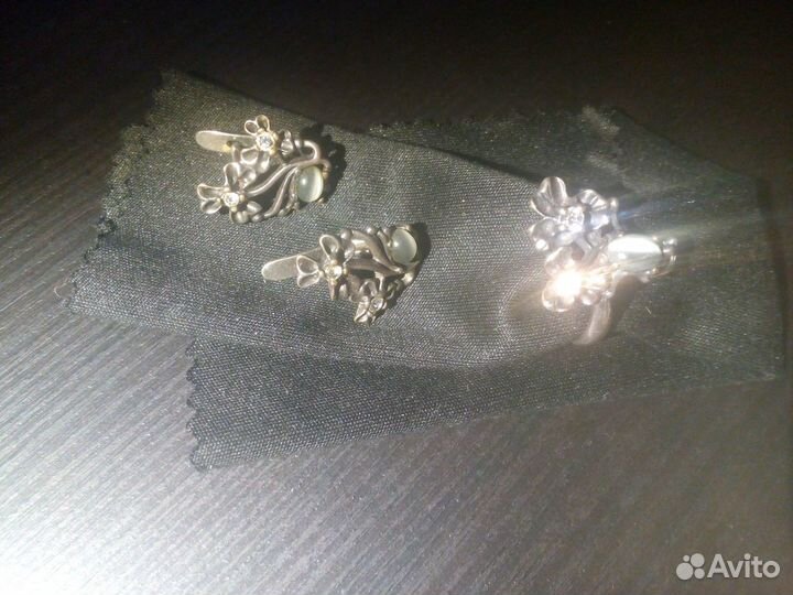 Гарнитур серьги + кольцо jenavi