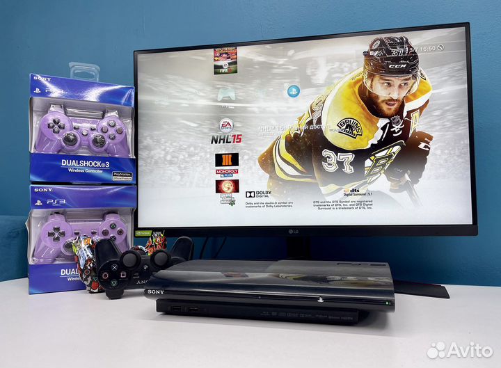 Игровая приставка PS3 Super Slim 320Gb Прошитая