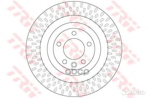 Диск торм Range Rover IV 12- Sport 14- df6505s