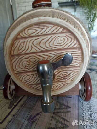 Бочка керамическая для напитков