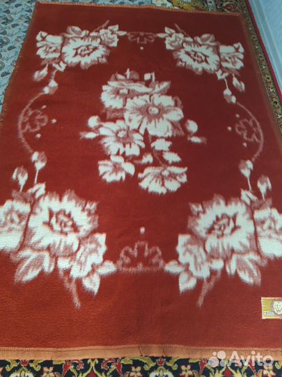 Одеяло шерстяное СССР новое