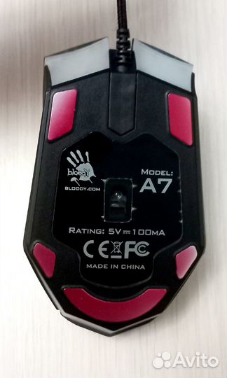 Проводная игровая мышь A4Tech Bloody A7 Black